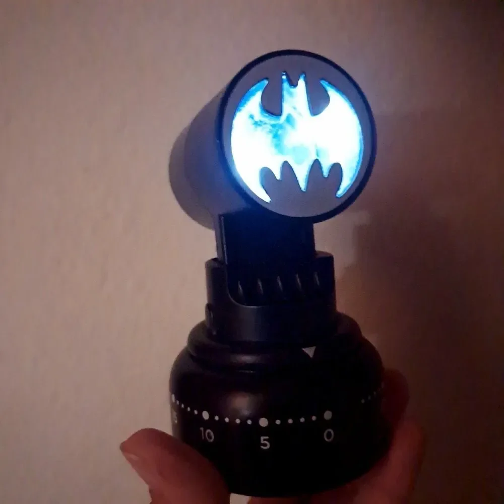 BATMAN Bat signal Kitchen Cooking minute Timer black Seven20 Gotham‎ light works